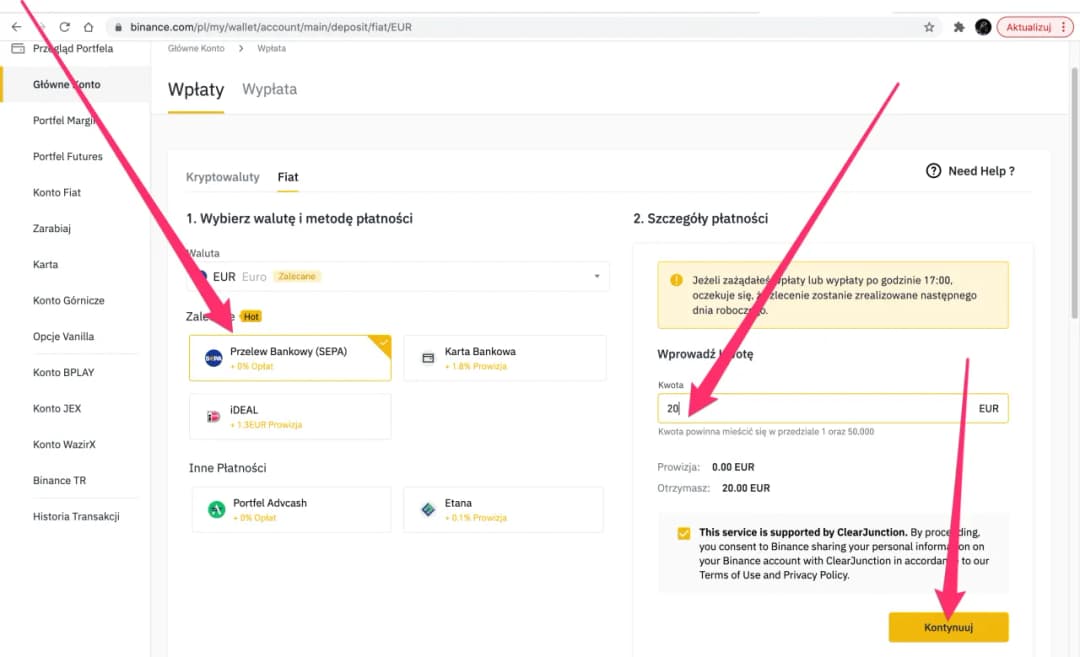 Jak przelać krypto z Revolut na Binance bez ryzyka utraty środków