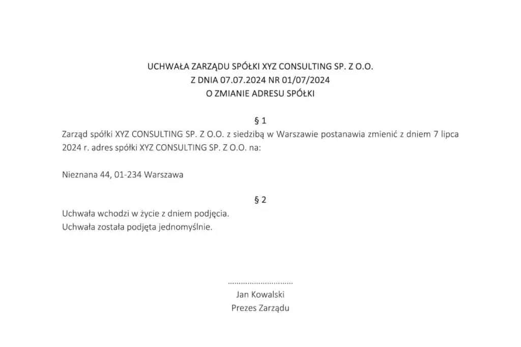 Jak zmienić adres spółki w KRS - uniknij kosztownych błędów